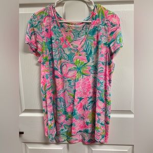 Short sleeve Lilly Pulitzer top.